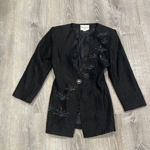Vintage Nina Massini black blazer size 8